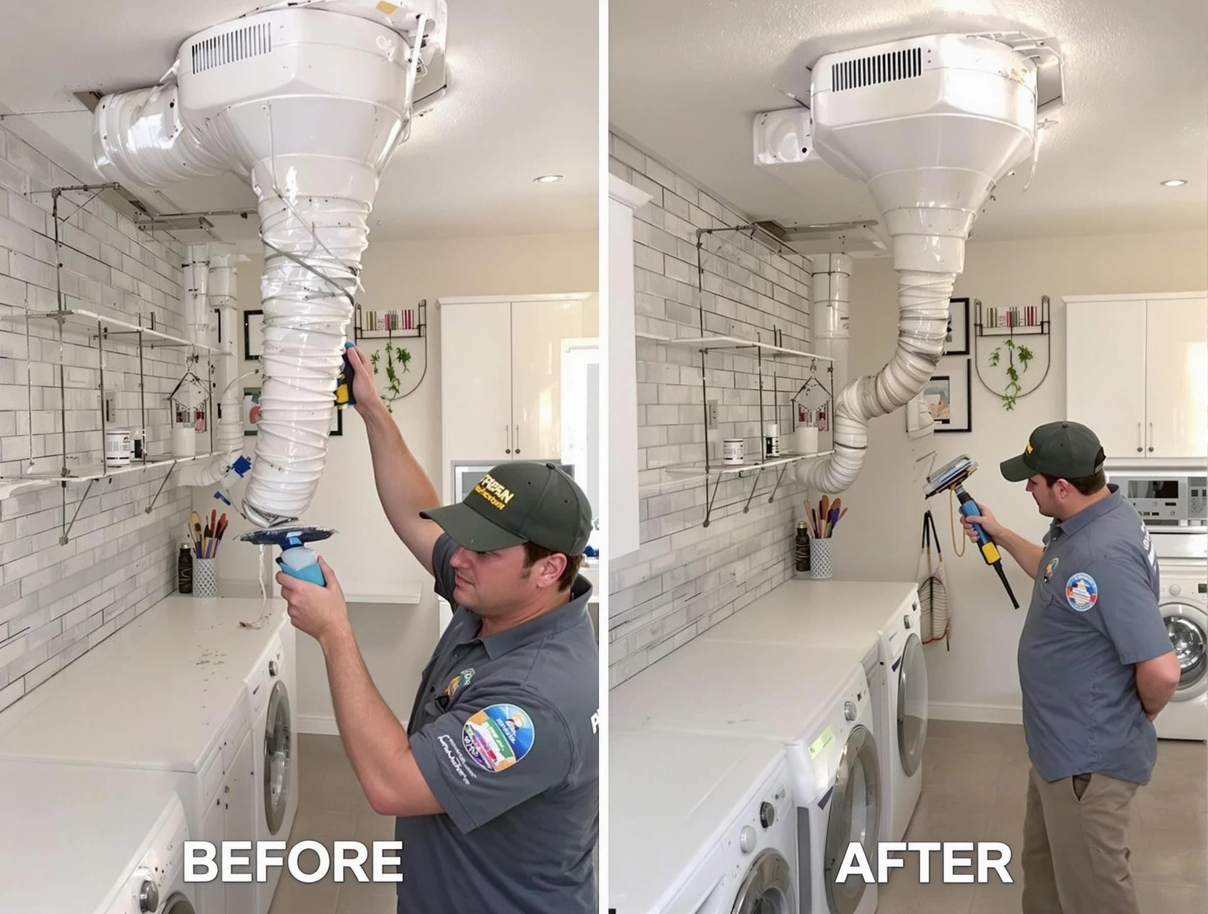 Professional dryer exhaust vent cleaning by Meridian Dryer Vent Cleaning in Meridian