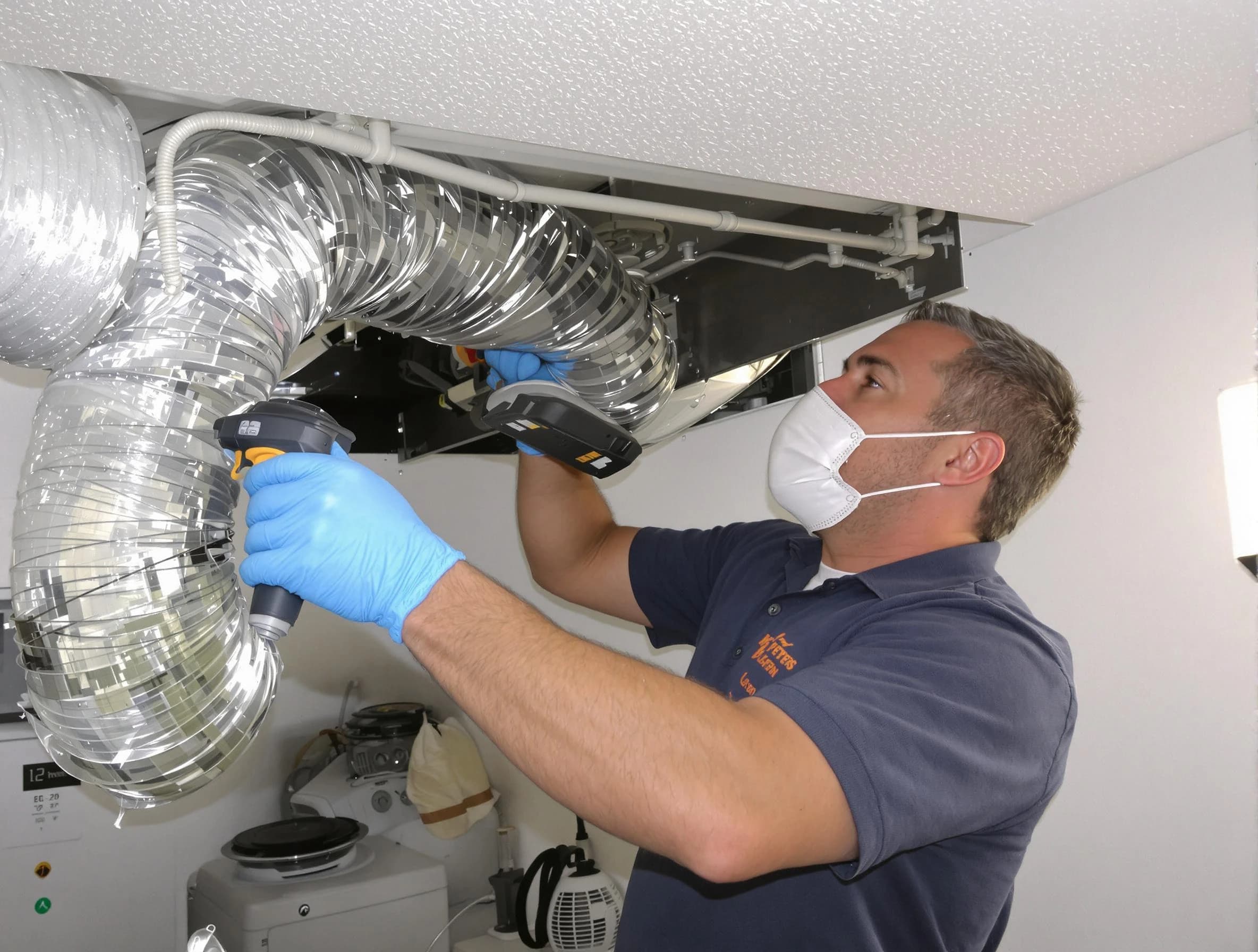 Meridian Dryer Vent Cleaning professional performing thorough residential dryer vent cleaning in Meridian