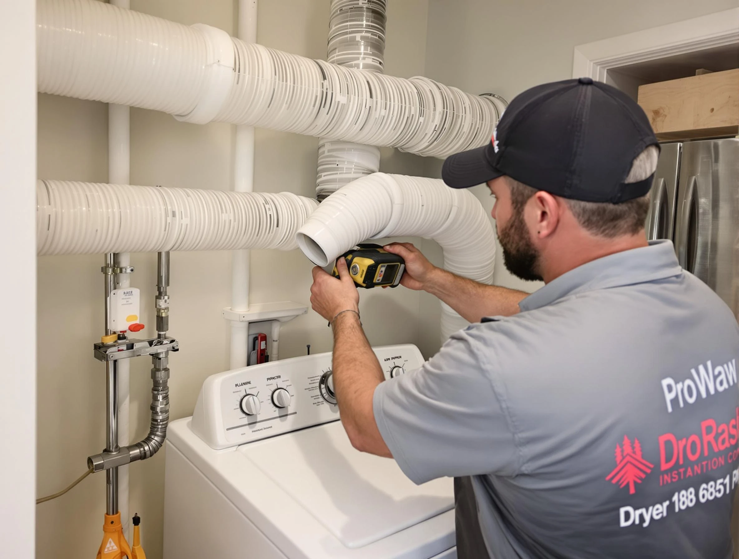 Professional dryer vent hose installation by Meridian Dryer Vent Cleaning in Meridian
